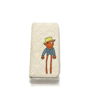 LOUIS VUITTON M80337 Monogram Zippy Wallet Long Wallet Taurillon Clemence White